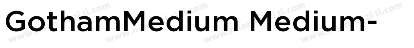 GothamMedium Medium字体转换